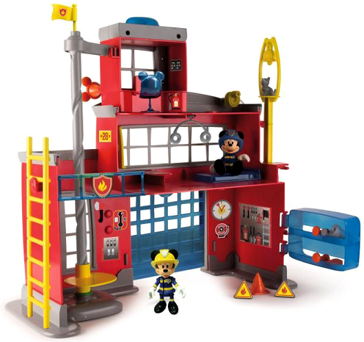 mickey mouse fire station playset