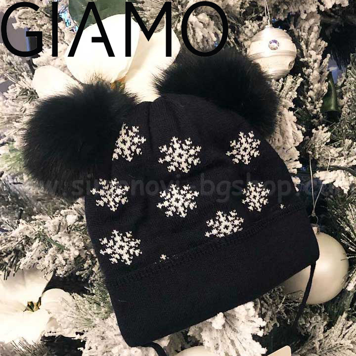 GIAMO  SNOW FLAKES - NAVY BLUE
