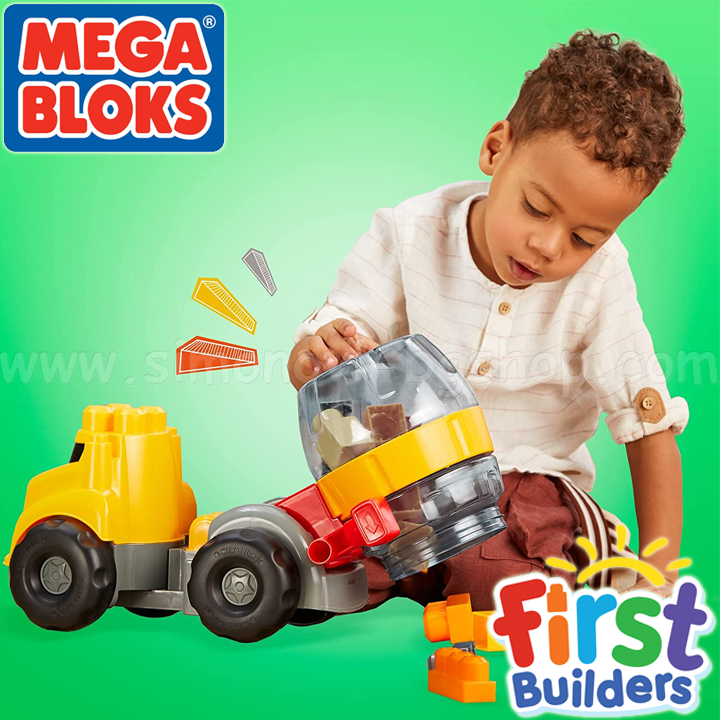 Mega Blocks First Builders Cat Cement Mixer    GFG11