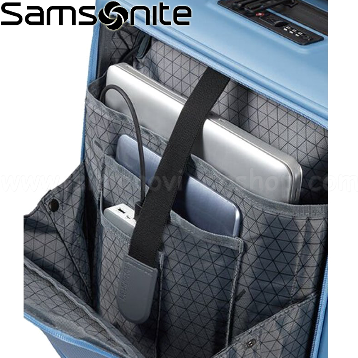 * American Tourister by Samsonite   4  55. Hello Cabin Light Blue