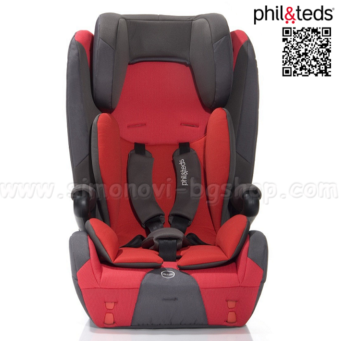 Car seat 9-36. Columbus Charcoal/Red - Phil & Teds 2013