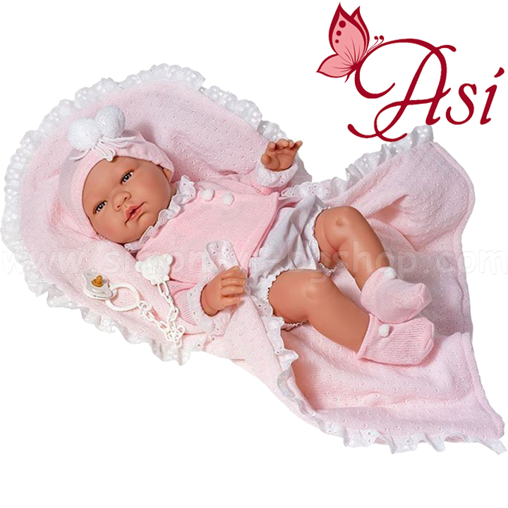 *Asi Кукла бебе Мария с розово жакетче и одеало 0363520 *Asi Кукла бебе Мария с розово жакетче и одеало 0363520