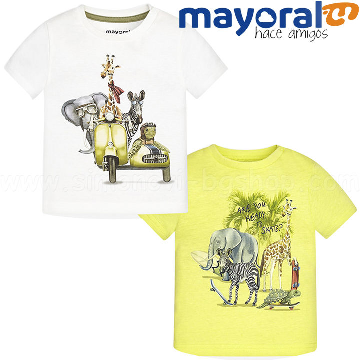 Mayoral Boys Set Two T-shirts Animals 1060-43 (9m-3d)