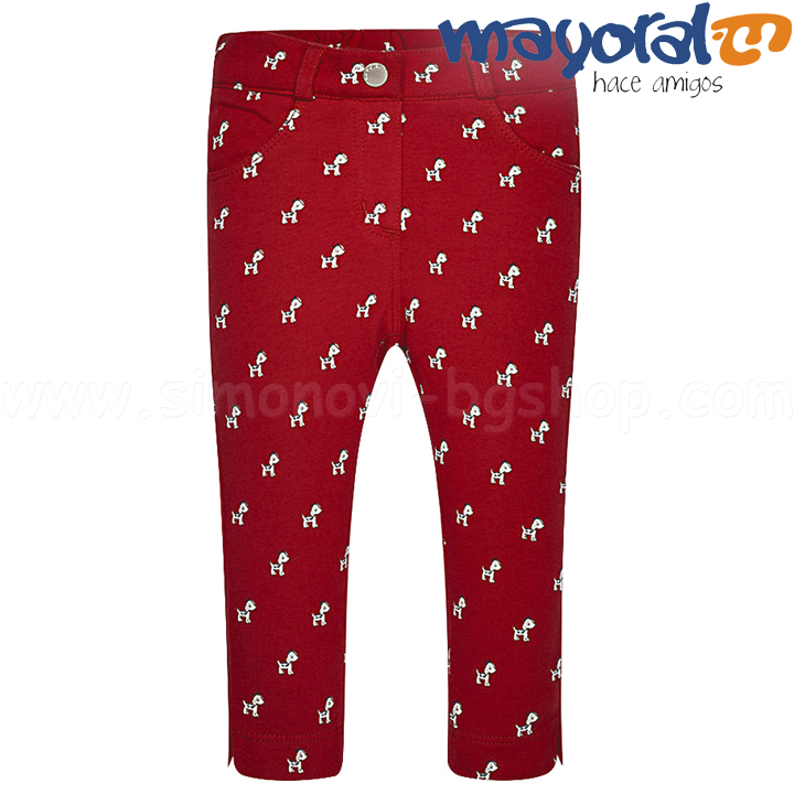 51/5000 Mayoral Detski pantalon v cherveno 1528-57 (9m.-3g.) Mayoral Children's