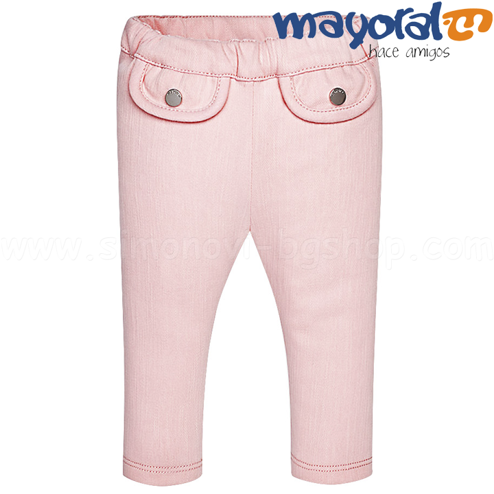 Pantaloni de primăvară pentru copii în roz 1530-79 (9m-3d)