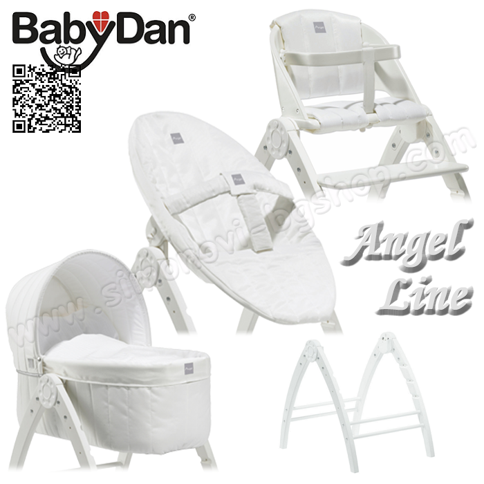 BabyDan Set for Baby 3in1 Angel Line White