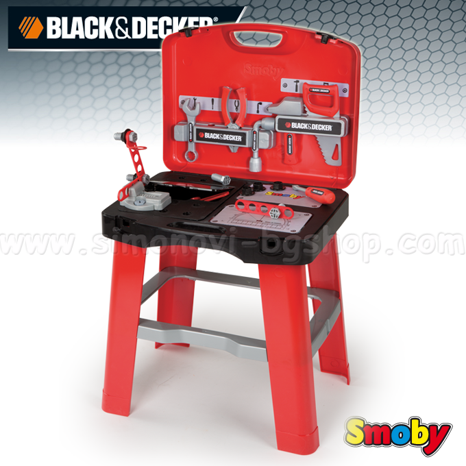 Smoby Black & Decker Workbench with briefcase 500240