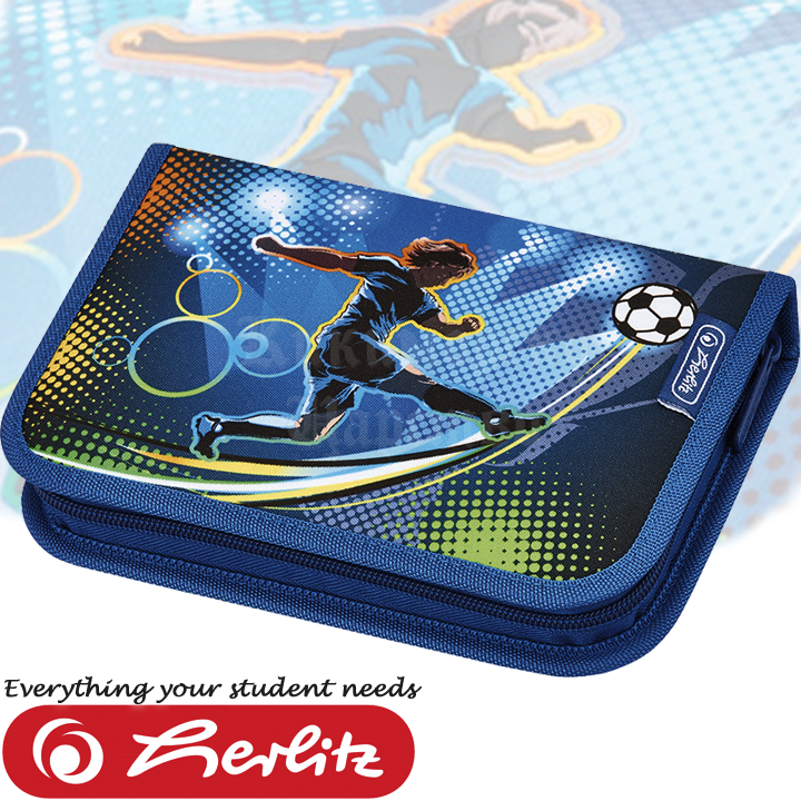 Herlitz Smart Soccer Ученически несесер с 17 аксесоара Herlitz Smart Soccer Ученически несесер с 17 аксесоара