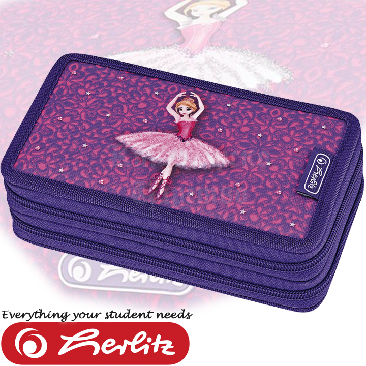 Herlitz Midi Girls Двоен несесер с 23 аксесоара Ballerina 50008575 Herlitz Midi Girls Двоен несесер с 23 аксесоара Ballerina 50008575