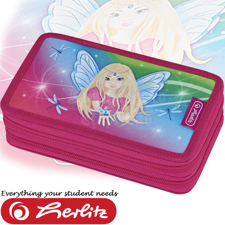 Herlitz Midi Girls Двоен несесер с 23 аксесоара Fairies 50008575 Herlitz Midi Girls Двоен несесер с 23 аксесоара Fairies 50008575