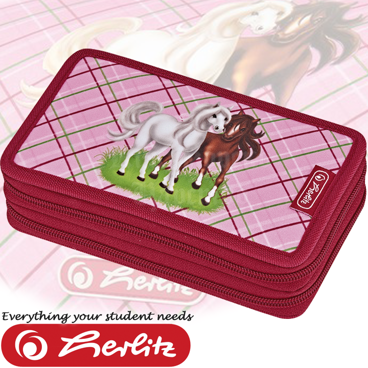 Herlitz Midi Girls Двоен несесер с 23 аксесоара Horses 50008575 Herlitz Midi Girls Двоен несесер с 23 аксесоара Horses 50008575