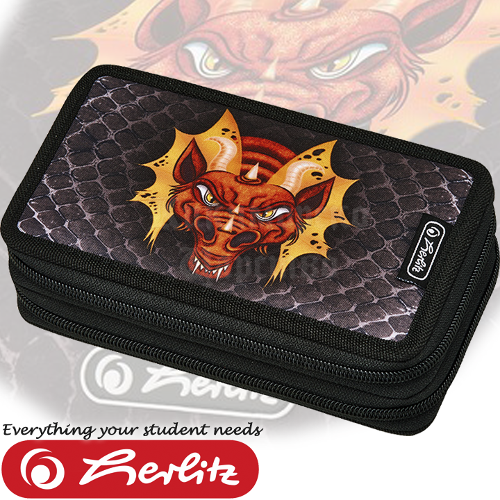 Herlitz Midi Boys Двоен несесер с 23 аксесоара Dragon 50008582 Herlitz Midi Boys Двоен несесер с 23 аксесоара Dragon 50008582