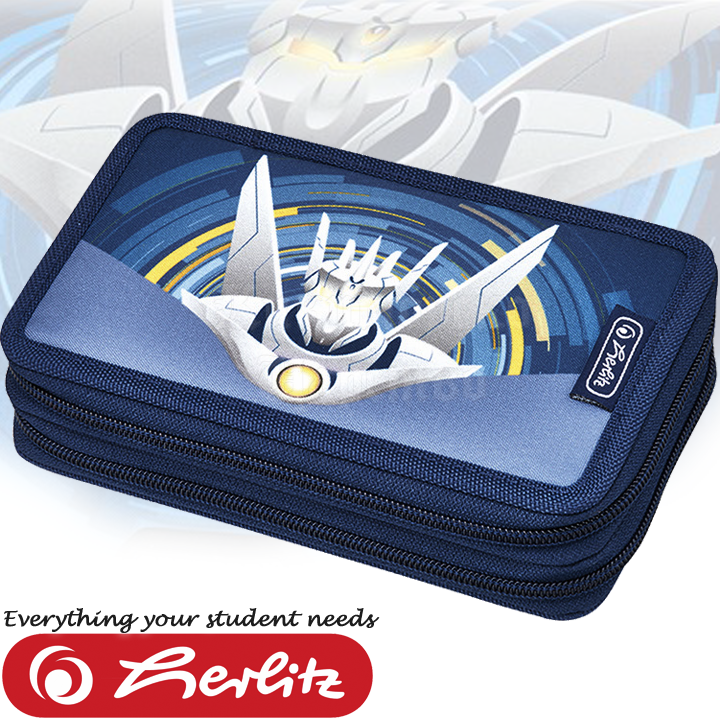 Herlitz Midi Boys Двоен несесер с 23 аксесоара Robot 50008582 Herlitz Midi Boys Двоен несесер с 23 аксесоара Robot 50008582