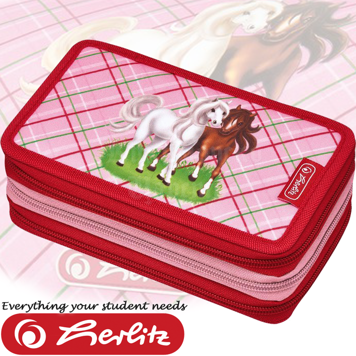 Herlitz Loop Троен несесер с 31 аксесоара Horses 50008520 Herlitz Loop Троен несесер с 31 аксесоара Horses 50008520