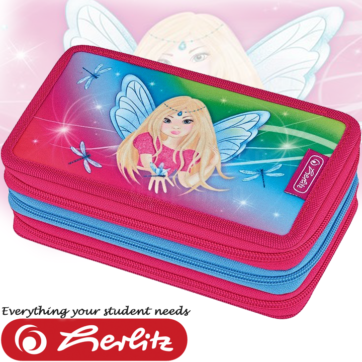 Herlitz Midi Троен несесер - празен Fairies 50008568 Herlitz Midi Троен несесер - празен Fairies 50008568