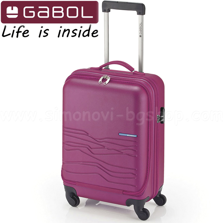 Gabol Твърд куфар за път 55 см. ABS Fuchsia – Route 11322221 Gabol Твърд куфар за път 55 см. ABS Fuchsia – Route 11322221