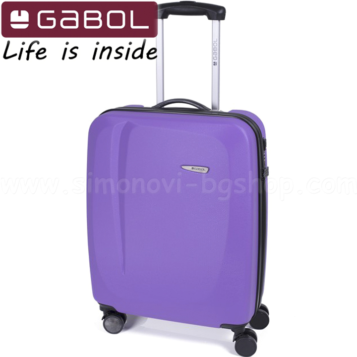 Gabol Твърд куфар за път 55 см. ABS Lilac – Line 11232225 Gabol Твърд куфар за път 55 см. ABS Lilac – Line 11232225