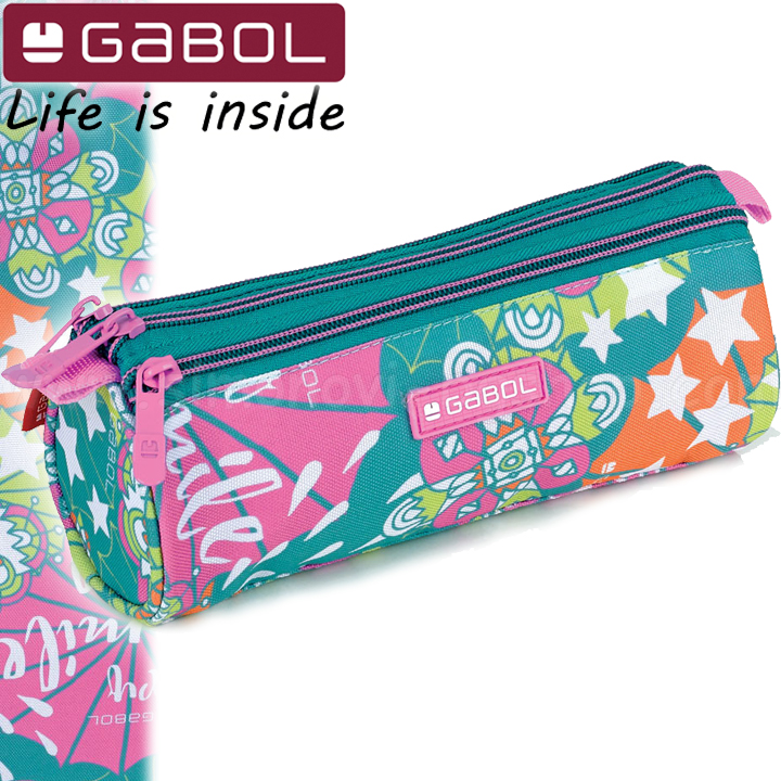 Gabol Mint Ученически мек несесер с три ципа 22450999 Gabol Mint Ученически мек несесер с три ципа 22450999