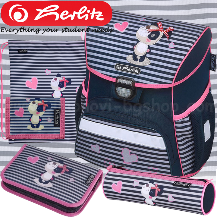 Ученическа раница за първи клас Herlitz Loop Sweety с аксесоари 50020492 Ученическа раница за първи клас Herlitz Loop Sweety с аксесоари 50020492