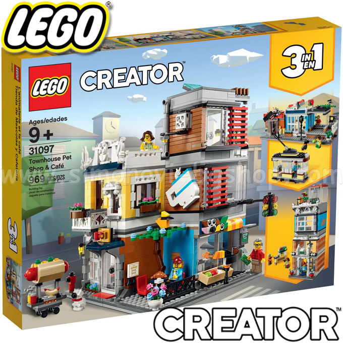 2019 Lego® Creator Магазин за домашни любимци и кафе 31097 2019 Lego® Creator Магазин за домашни любимци и кафе 31097