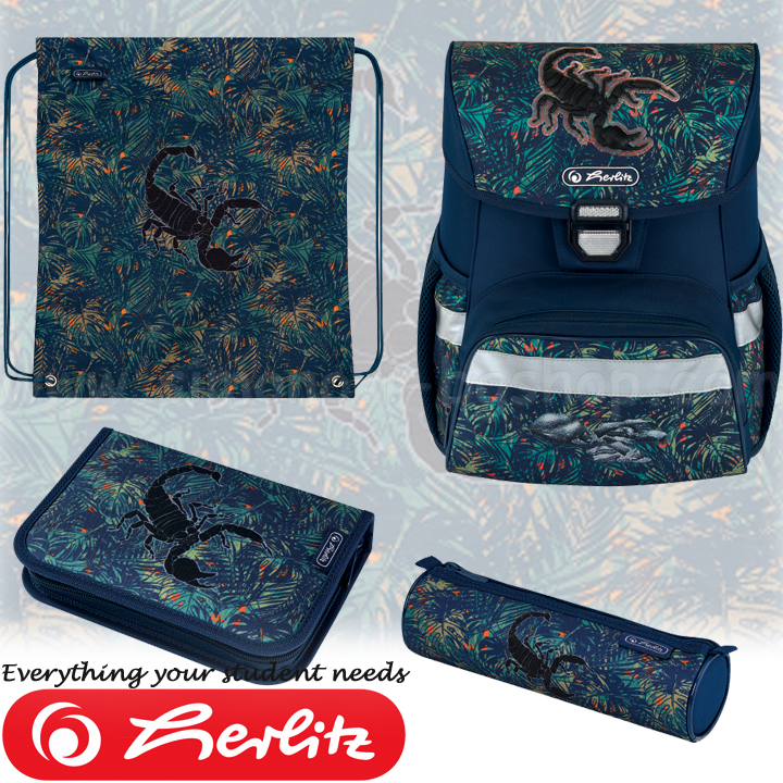 Herlitz Loop Plus Ergonomic school backpack Scorpion 50025794 Herlitz Loop Plus Ergonomic school backpack Scorpion 50025794