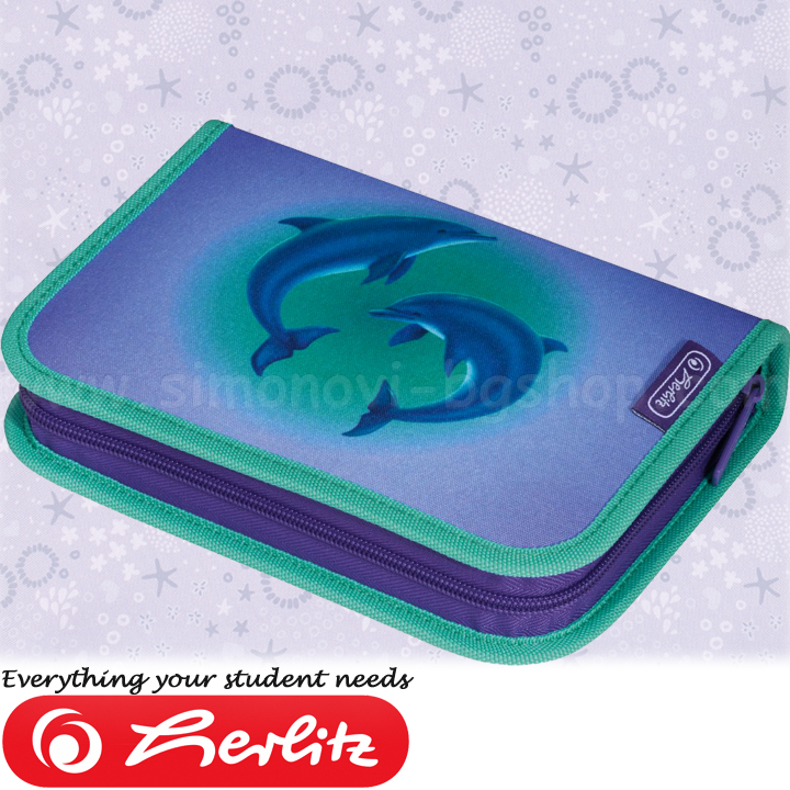 Herlitz Loop Girls Несесер с 31 аксесоара Dolphins 50032952 Herlitz Loop Girls Несесер с 31 аксесоара Dolphins 50032952