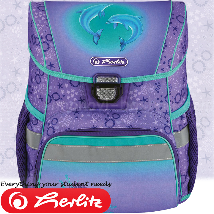 *2021 Herlitz Loop Ергономична ученическа раница Dolphins 50032556 *2021 Herlitz Loop Ергономична ученическа раница Dolphins 50032556