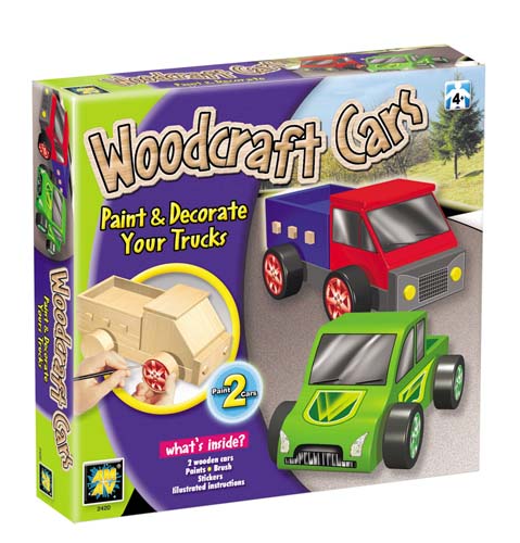 AMAV Diamant Toys - Wooden Coloring Toy Cars 2420
