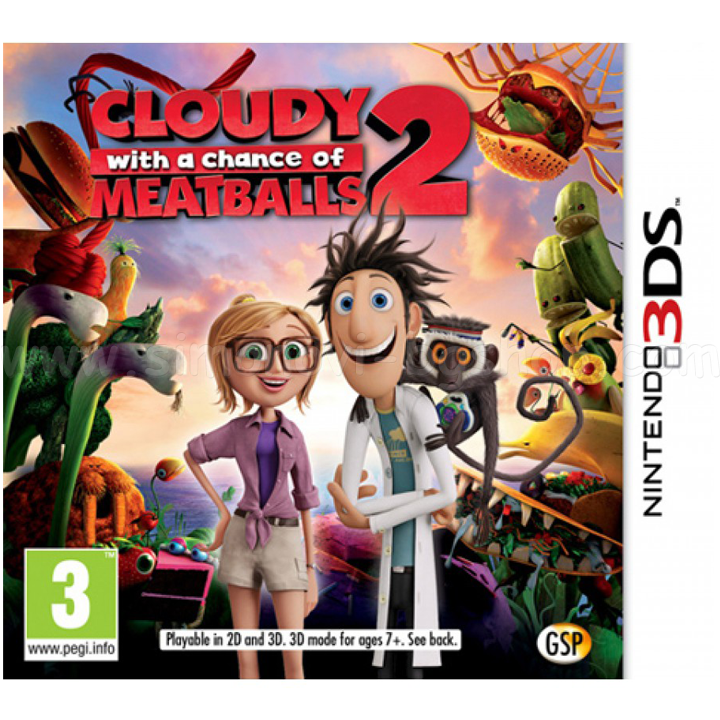Nintendo 3DS   Cloudy with a Chance of Meatballs 2