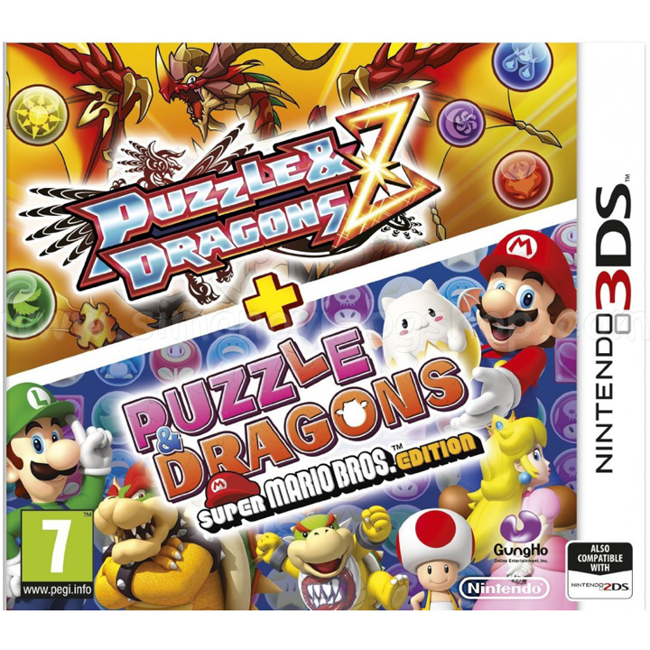 Nintendo 3DS video game Puzzle & Dragons Z + Puzzle & Dragons Super Mario Bros