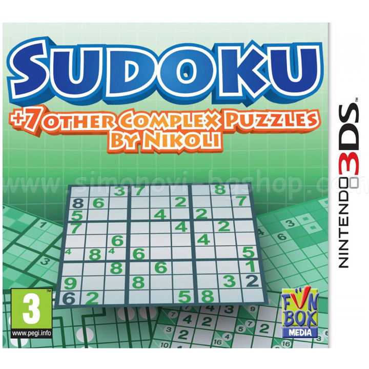 Joc video Nintendo 3DS Sudoku + 7 alte puzzle-uri complexe Nici unul