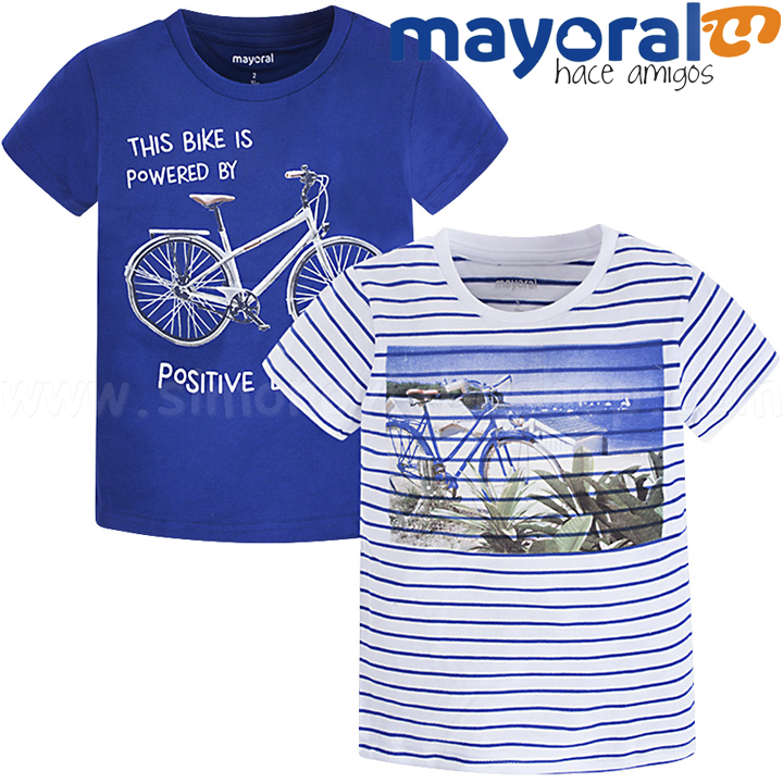 Mayoral Boys Set Two T-Shirts Bike 3071-46 (2-9d)