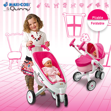 Smoby -    2  1 Maxi Cosi & Quinny Pink 