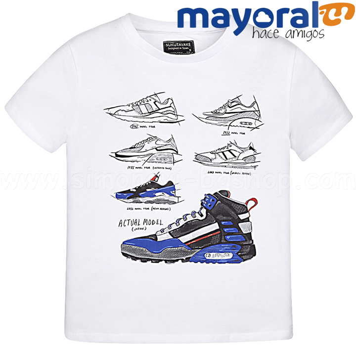 Mayoral Boys Boys' T-Shirt White 6099-33 (12-14g)