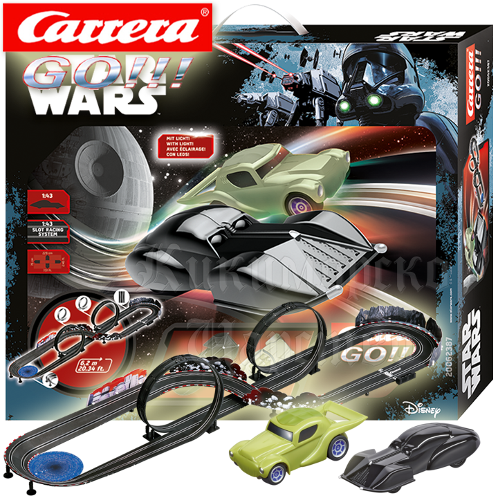 Carrera GO !!! Star Wars Slot Racing Autobahn 2 carucioare 62,387