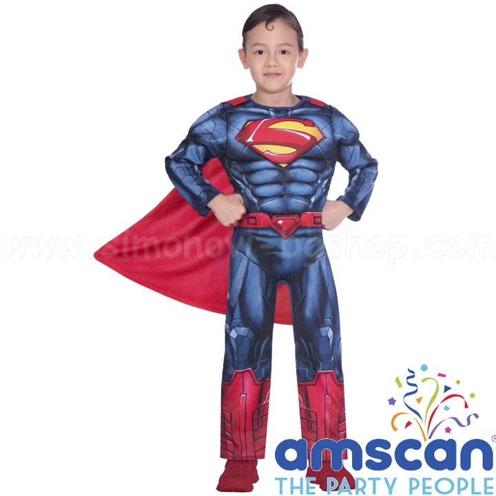 * Amscan Superman Classic Carnival Costume 4-10 Years