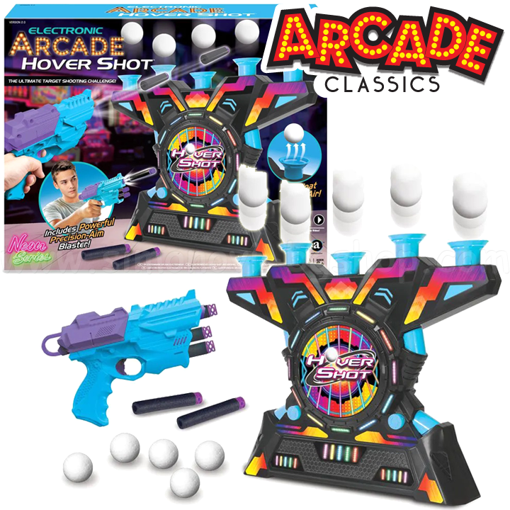 * Arcade Electronic Air Target with Balls and Blaster GA018NB