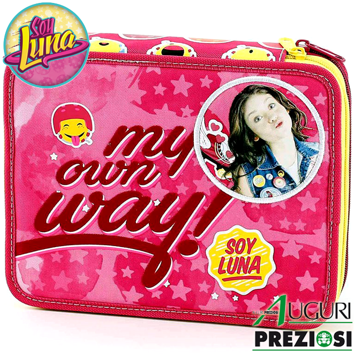 * 2016 Disney Soy Luna Maxi Full kit with 2 zipper 00840 Auguri Preziosi