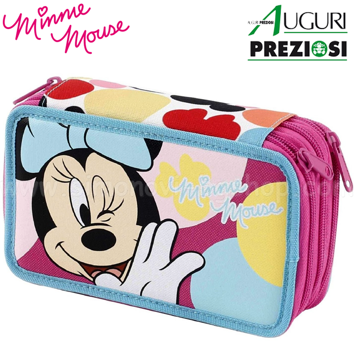 * 2016 Disney Minnie Mouse Full kit with 3 zipper 00457 Auguri Preziosi
