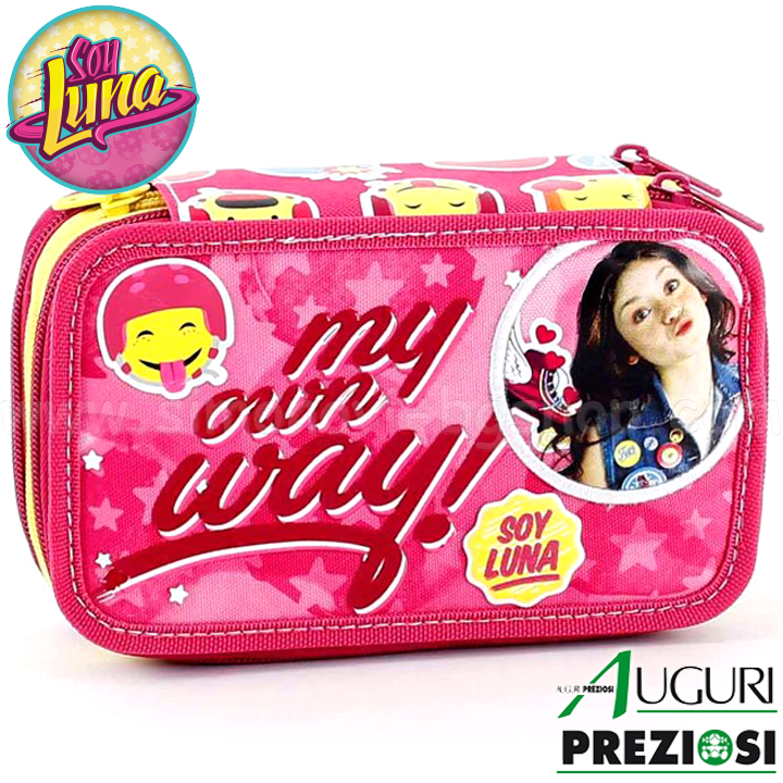 * 2016 Disney Soy Luna Full kit with 3 zipper 00842 Auguri Preziosi