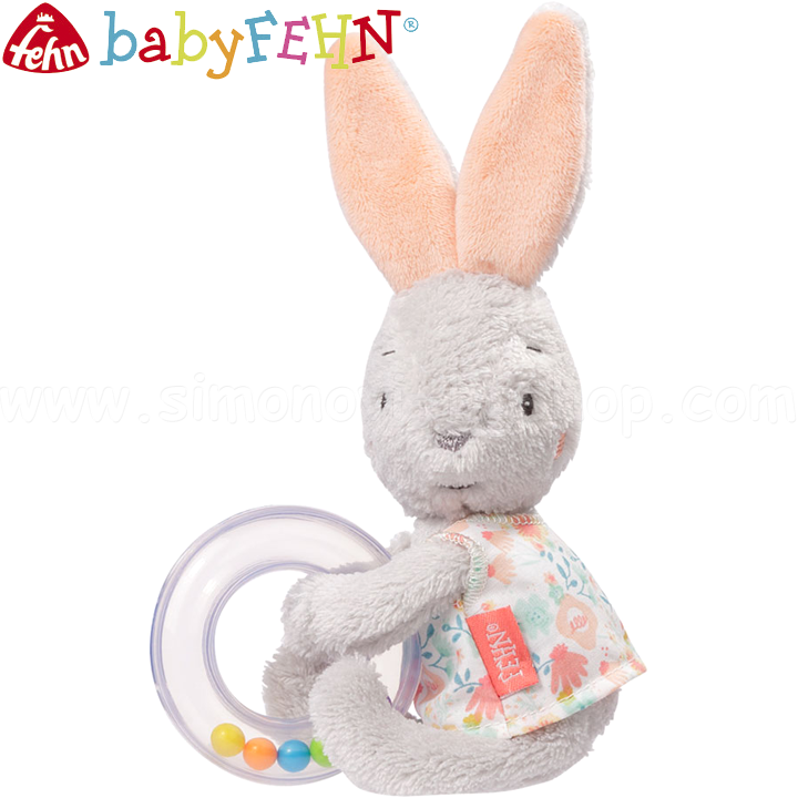 Baby Fehn Schwanen See Бебешка дрънкалка Зайче 62069 Baby Fehn Schwanen See Бебешка дрънкалка Зайче 62069