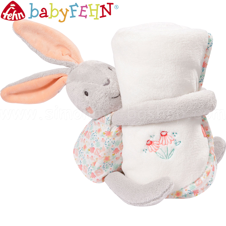 Baby Fehn Schwanen See Бебешка одеяло със Зайче за гушкане 62175 Baby Fehn Schwanen See Бебешка одеяло със Зайче за гушкане 62175
