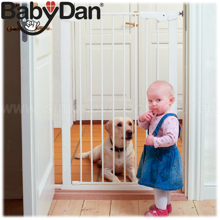 BabyDan Pet Gate Pressure High White