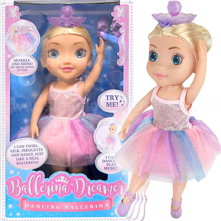 **Танцуваща кукла балерина със светеща пола Ballerina Dreamer 7229 **Танцуваща кукла балерина със светеща пола Ballerina Dreamer 7229