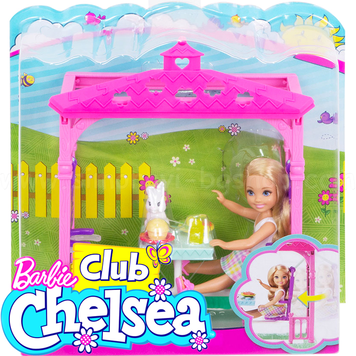 Barbie Club Chelsea Челси на пикник в беседка FDB32 Barbie Club Chelsea Челси на пикник в беседка FDB32
