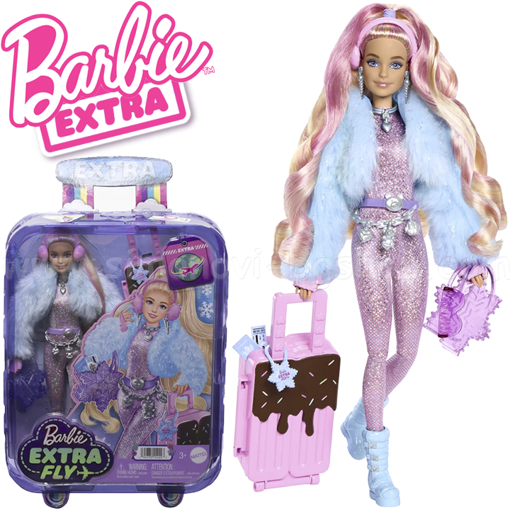 * 2023 Barbie Extra Fly Doll Barbie Blonde with Accessories HPB16