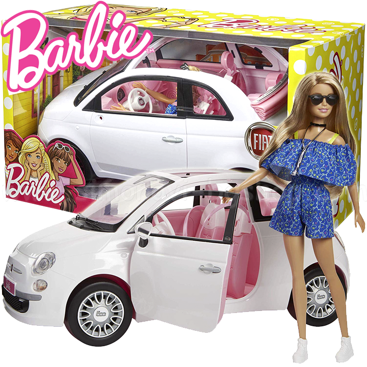* Barbie® Barbie Doll cu un Fiat convertibil FVR07 * Barbie® Barbie Doll cu un Fiat convertibil FVR07