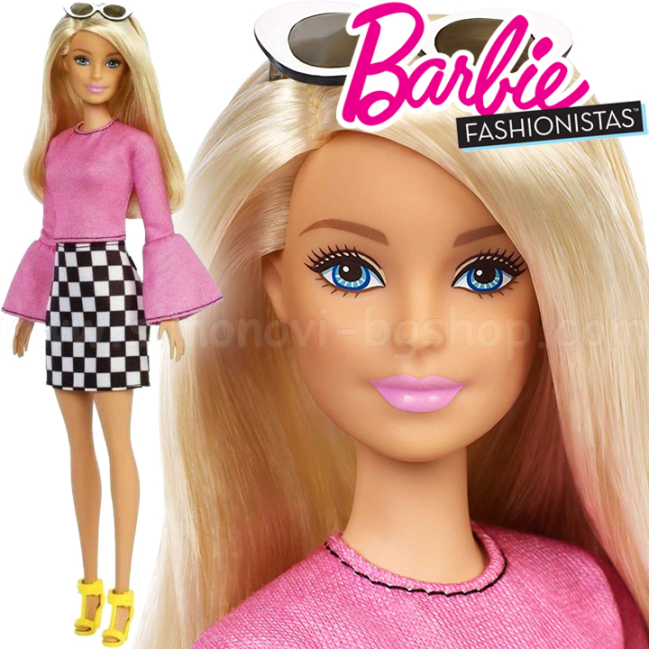 *Barbie Fashionistas® Кукла Барби Original Checkered Chic FXL44 Doll#104 *Barbie Fashionistas® Кукла Барби Original Checkered Chic FXL44 Doll#104