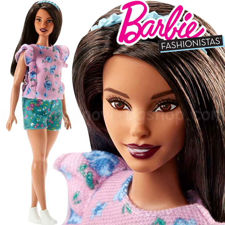 *Barbie Fashionistas® Кукла Барби Curvy with Floral Frills FJF43 Doll#78 *Barbie Fashionistas® Кукла Барби Curvy with Floral Frills FJF43 Doll#78
