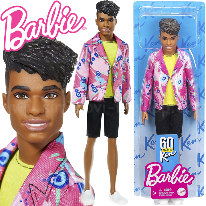 * Barbie Ken 60Th Anniversary Ken Doll Rocker Derek GRB44